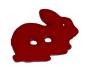 Preview: Kids button as a rabbit in red 18 mm 0,71 inch